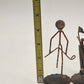 Golfer Breaking Club Rock Creek Metal Craft Art Sculpture 4.5" Vintage