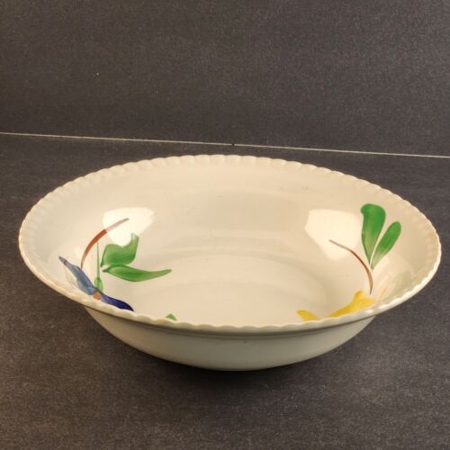 Southern Potteries Blue Ridge Carnival Design Hand Painted 9¼" Vegetable Bowl