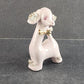 Pink Poodle Shaker Single Spaghetti Porcelain Ceramic Vintage 1950s Figurine