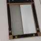 Americana Federal Eagle Trumeau Mirror Colonial MCM Black Handcraft Wood Vintage