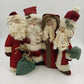 4 Santa Claus Talented Friends United We Stand Table Topper Felt Completed Kit