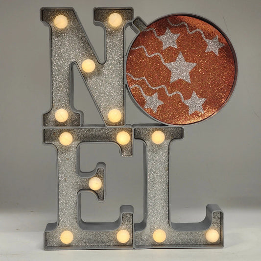 NOEL Sign Mr Christmas Illuminated Marquee Letters Indoor/Outdoor Decor China