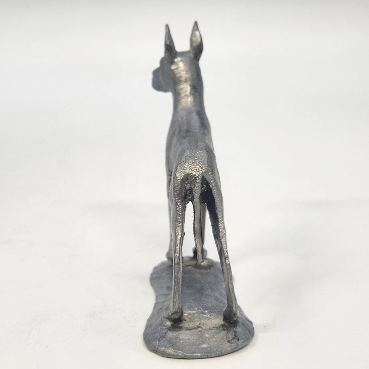 Ricker Bartlett Great Dane Pewter Figurine 3.75" Handcrafted USA 1975 Vintage