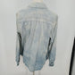 Ruff Hewn Women’s Denim Shirt Jacket XL Light Blue Snap Front w Pockets VTG