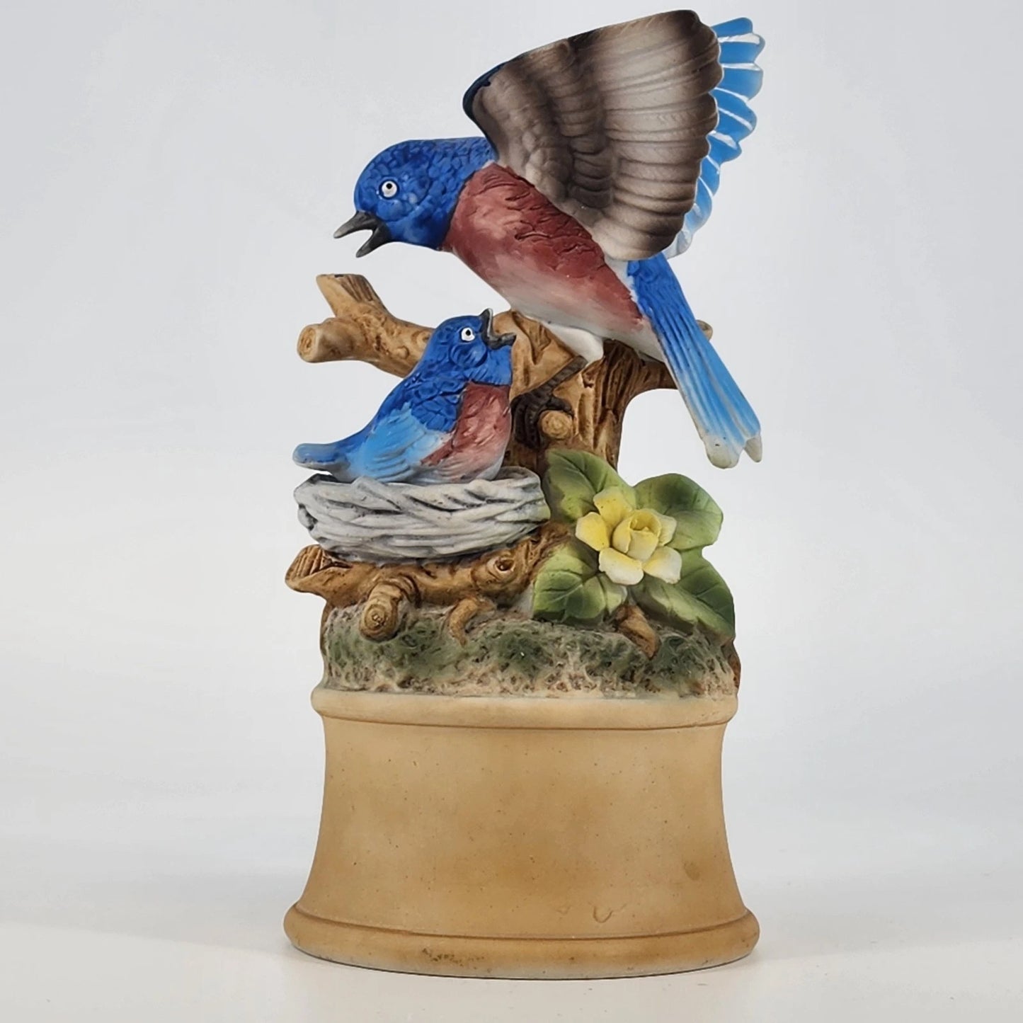 Gorham Bluebird Music Box Play THE WAY WE WERE Japan Porcelain 1978 Tested Works