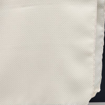 Soft Off White Tablecloth with Waffle Woven Weave Pattern 51" x 71" Rectangle