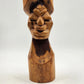 African Hand Carved Wood Head Bust Art Sculpture Figurine 16.5" Vintage Statue