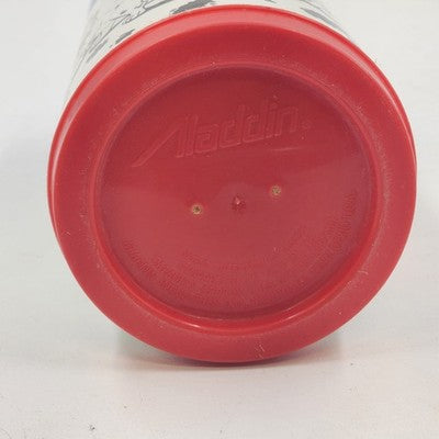 101 Dalmatians Disney Plastic Lunch Thermos by Aladdin Blue Lid Cup Collectible