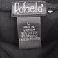 Rafaella Black Mock Neck Sleeveless Knit Top Womens Large Cotton Blend Vietnam