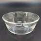 Pyrex 464 Clear Glass Custard Baking Bowls 4 Pcs Scalloped 3 Ring 10 oz USA Vtg