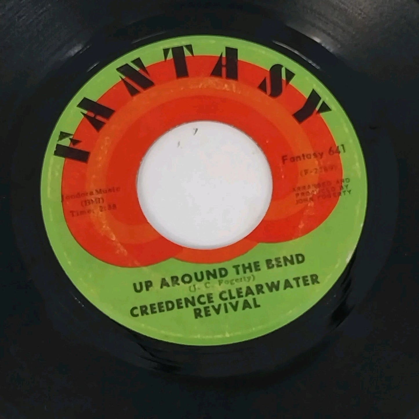 CCR Run Through The Jungle 45 RPM Vinyl Up Around The Bend