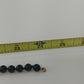 Vintage Monet Black Faceted Bead Necklace 24 Inch Signed