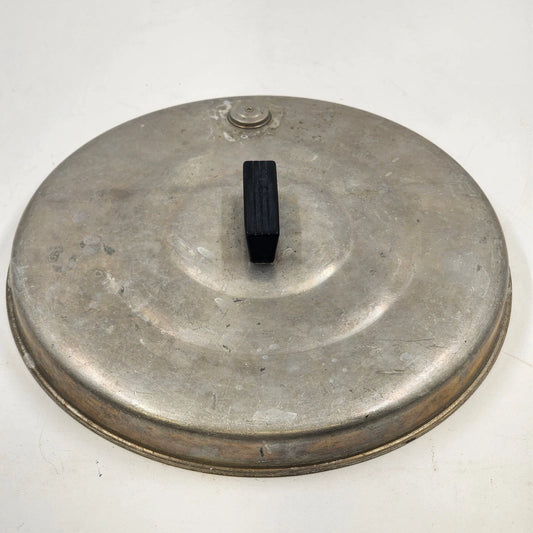 Aluminum Replacement Lid for Cooking Pot 10” Steam Vented Black Handle