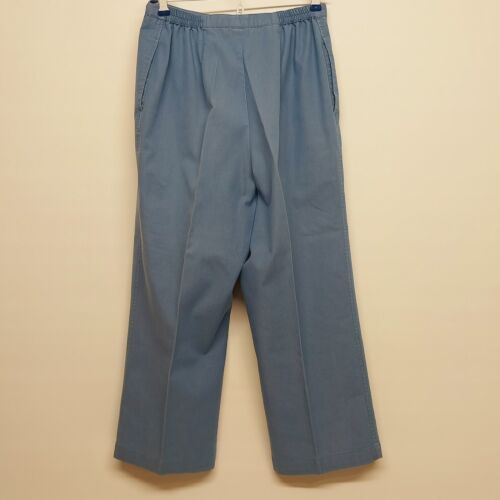 Sag Harbor Sport Women's Blue Capri Pants Size 26-29" Stretch Waist Side Pockets