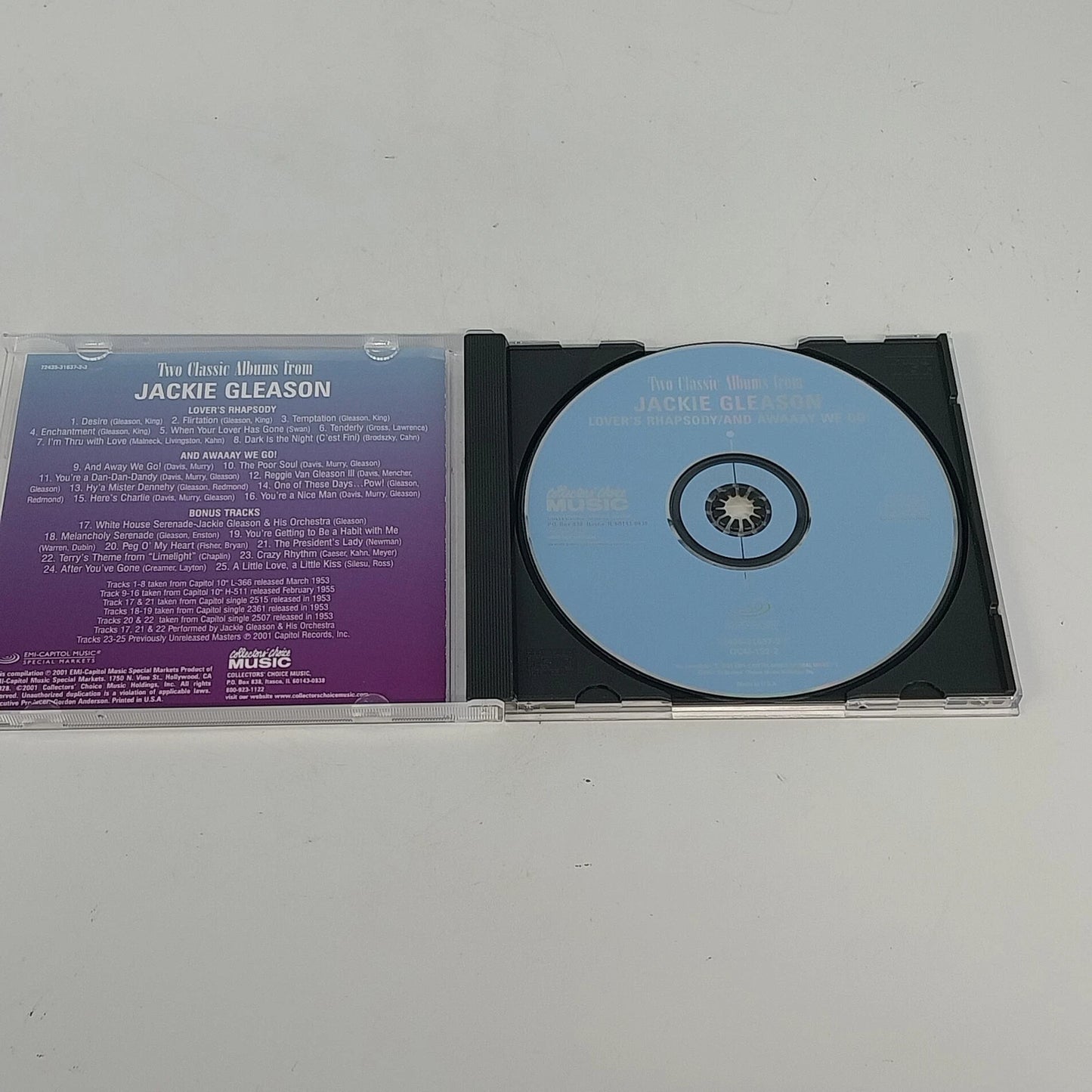 Jackie Gleason Lover's Rhapsody And Awaaay We Go 2 Classic CD Collector's Choice
