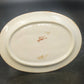 Porcelain Gravy Boat w Underplate 4.5" Floral Cream Orange Gold Trim Japan