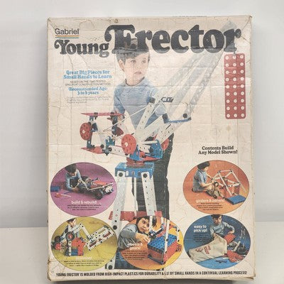 Gabriel Young Erector Set 33005 Incomplete 1973 Gears Toy Ages 3-8 Vintage