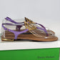 Pierre Dumas Lavender T Strap Sandals Womens Size 8.5