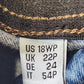Denim & Co Women’s 18WP Jeans Canyon Retreat Dark Wash Stretch Denim Pants