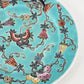 Antique Chinese Celadon Porcelain Plate 7 Inch Teal Glaze Dish
