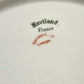 Haviland Limoges France Serving Plate Rose Colorful Flowers Gold Scallop Edge 9"