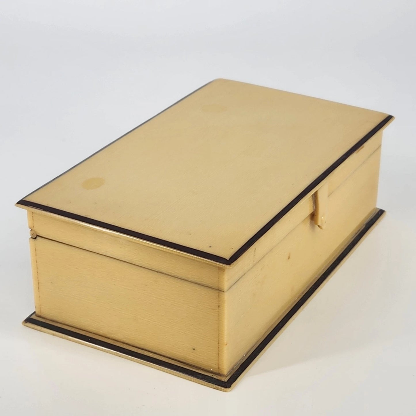 Vanity 2-Tier Jewelry Dresser Box Velvet Interior 1940's Jewelry Dresser Trinket