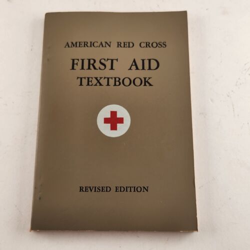 Lot of 3 American Red Cross First Aid Textbook Revised Edition 1945