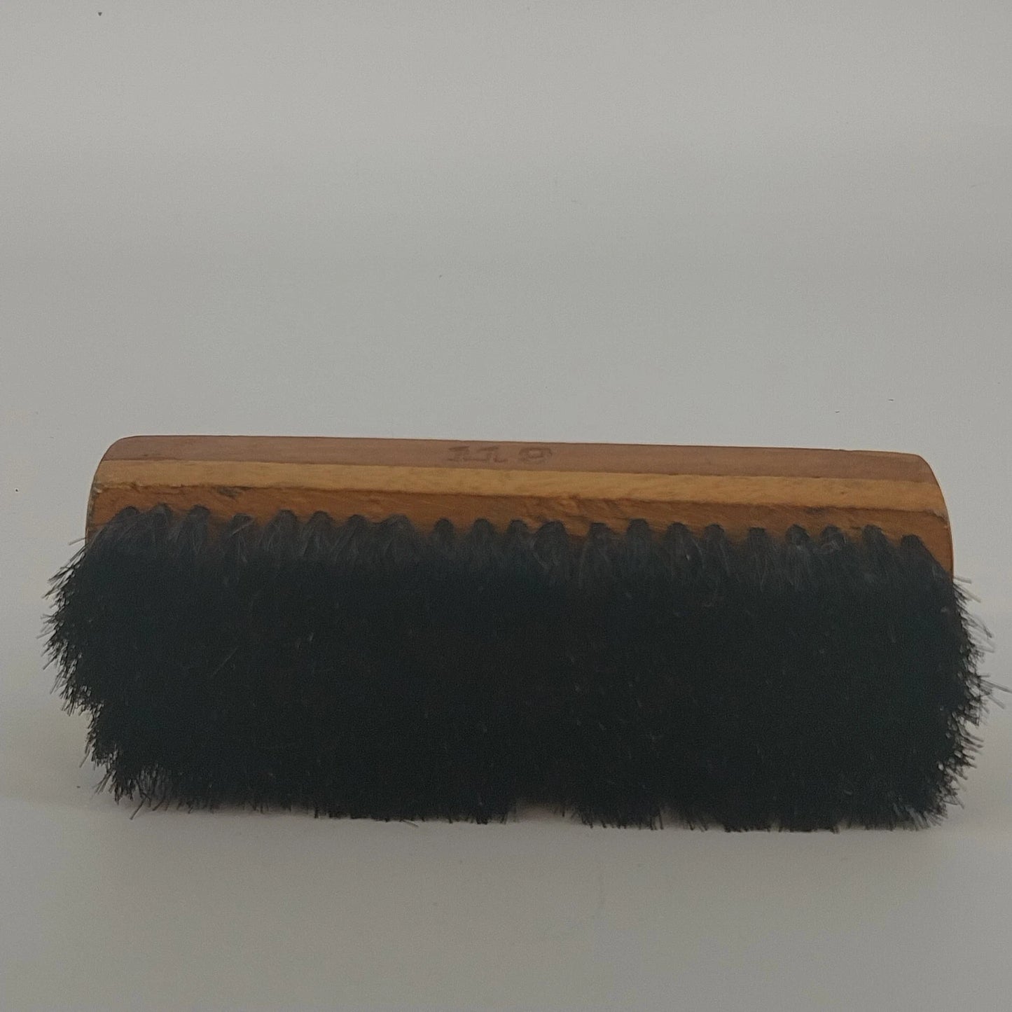 Wooden Shoe Polish Brush Black Bristles 119 Boot Shine Cleaner Vintage
