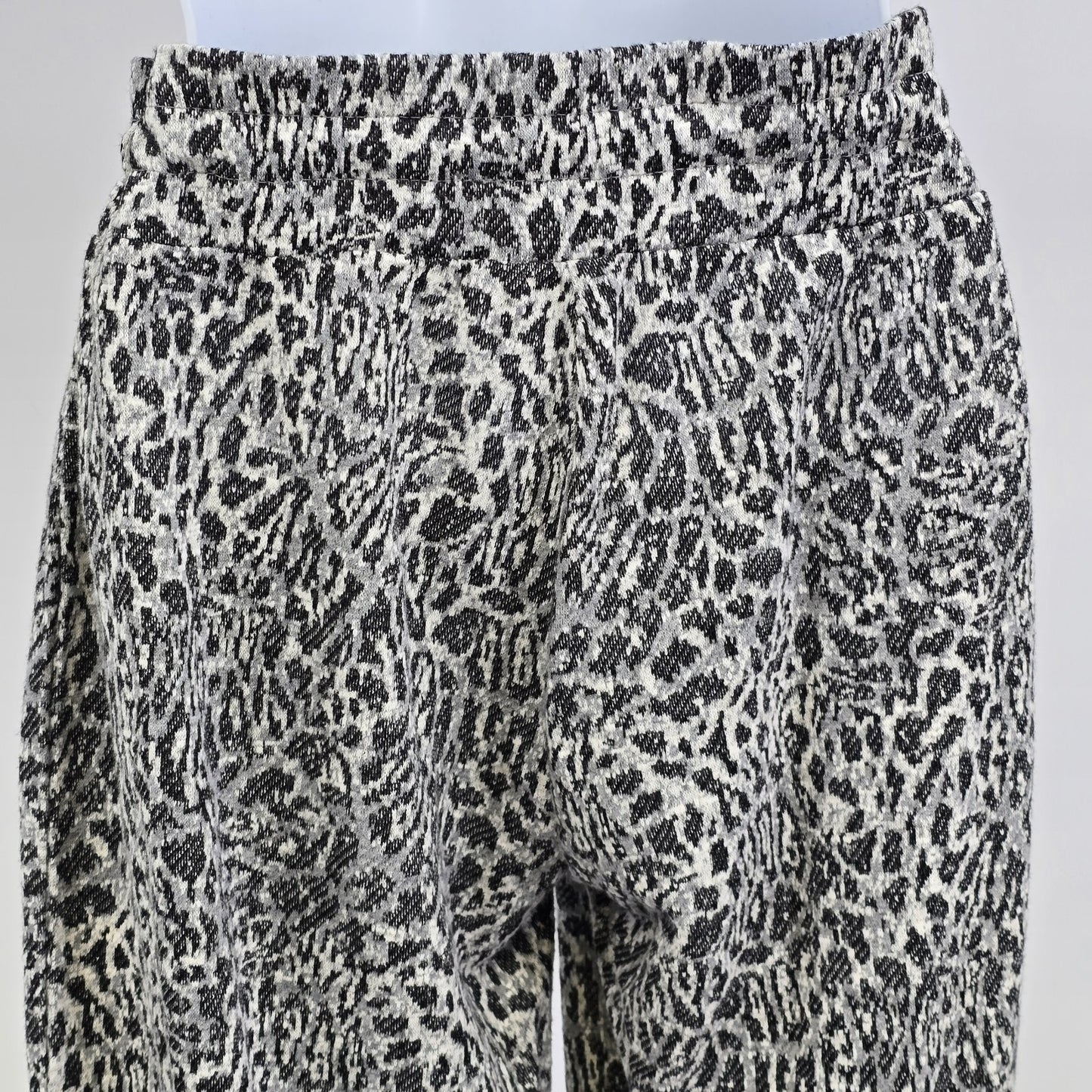 ADY P Women’s Jogger Pants with Contrast Panel in Mono Leopard Print XS China