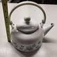 Corelle Coordinates Pattern Callaway Ivy Style Tea Kettle White Enamel Ivy Leave