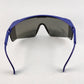 Gateway Strobe Safety Glasses Lightweight Telescoping Temples Side Shields Z87.1 (Blue Frame, Gray Lens)