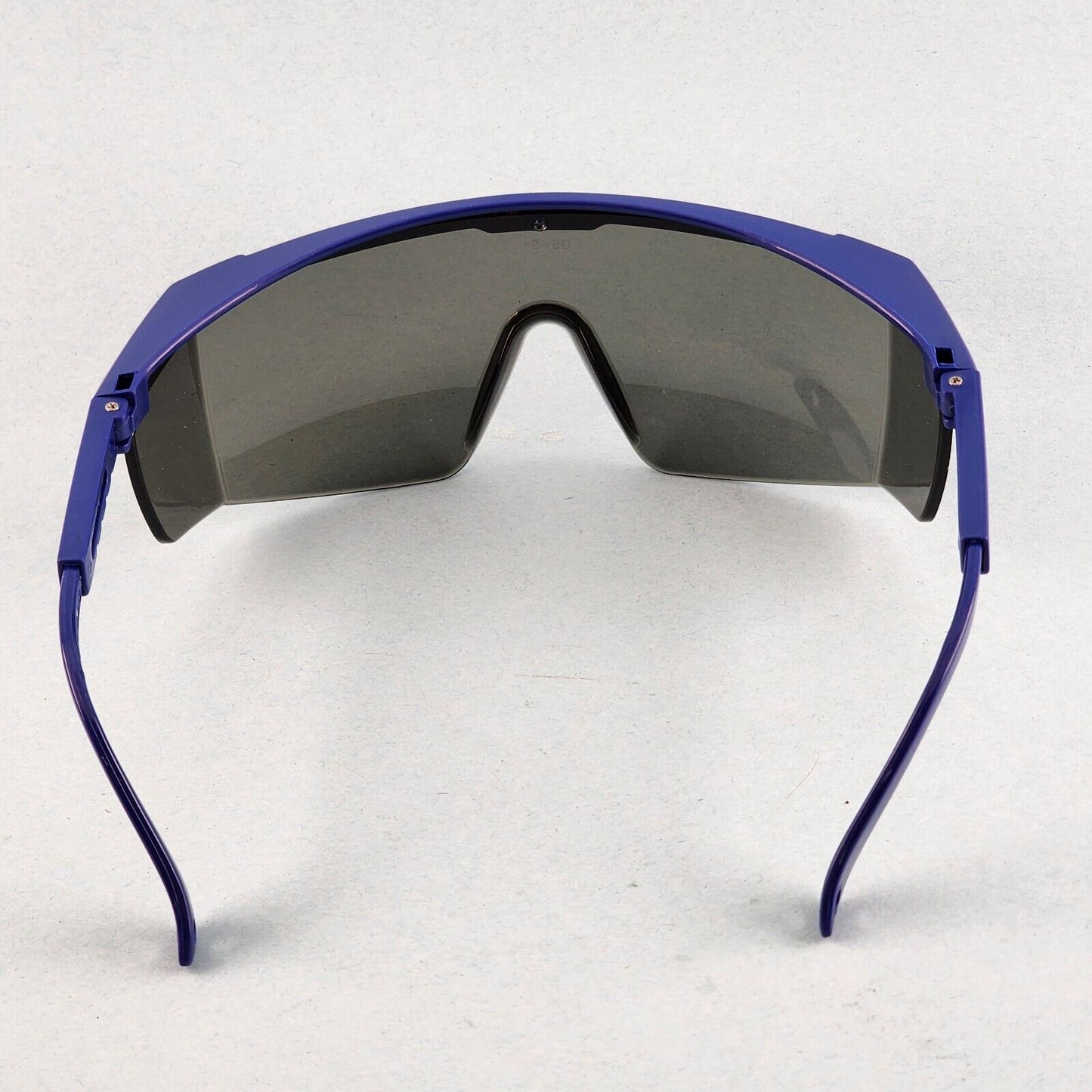 Gateway Strobe Safety Glasses Lightweight Telescoping Temples Side Shields Z87.1 (Blue Frame, Gray Lens)