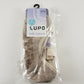 NEW Lupo Yoga Pilates Socks Medium Butterfly Gripper Treads Beige Barre Workout