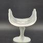 1970s Indiana Milk Glass Teardrop Footed Banana Fruit Bowl 11" Vintage MCM