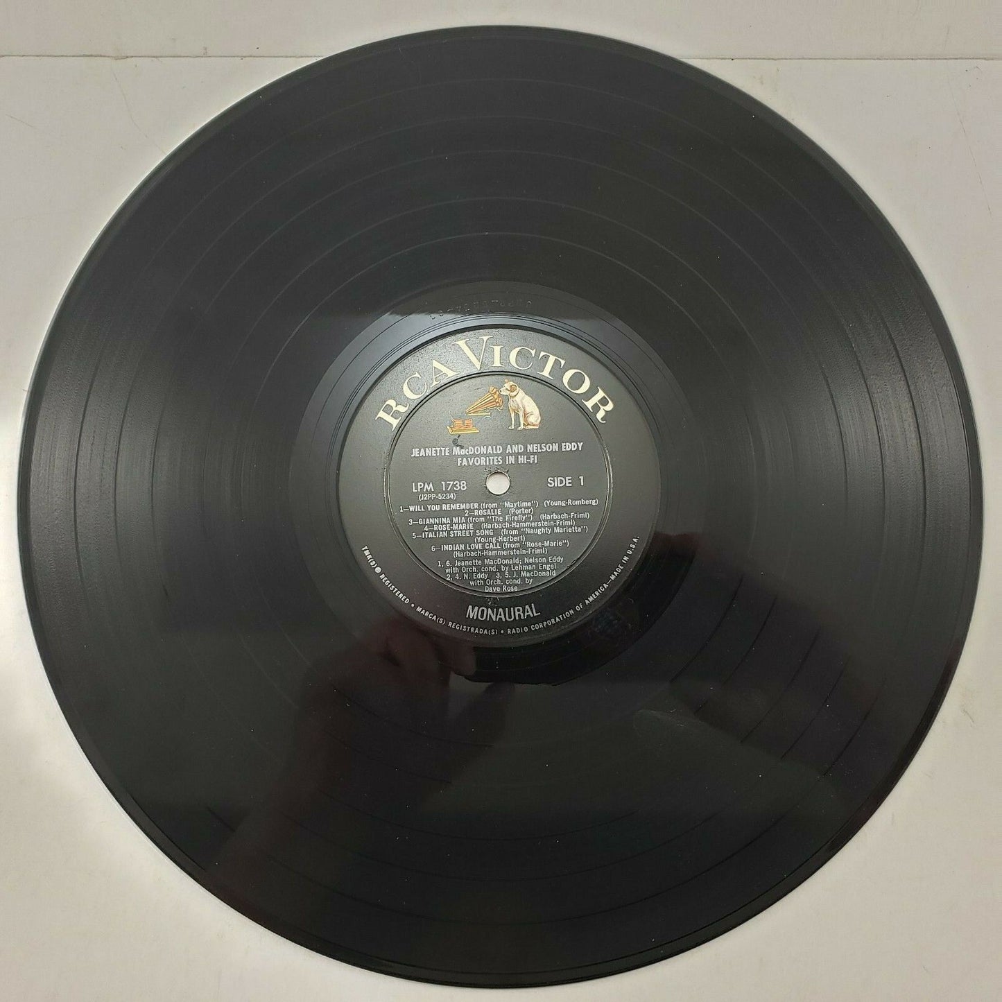 Jeanette MacDonald Nelson Eddy Favorites Vinyl LPM 1738 RCA 1959