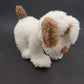 Noble in Barnes & Noble White Brown Puppy Dog Plush Stuffed Toy Animal Doll 12"