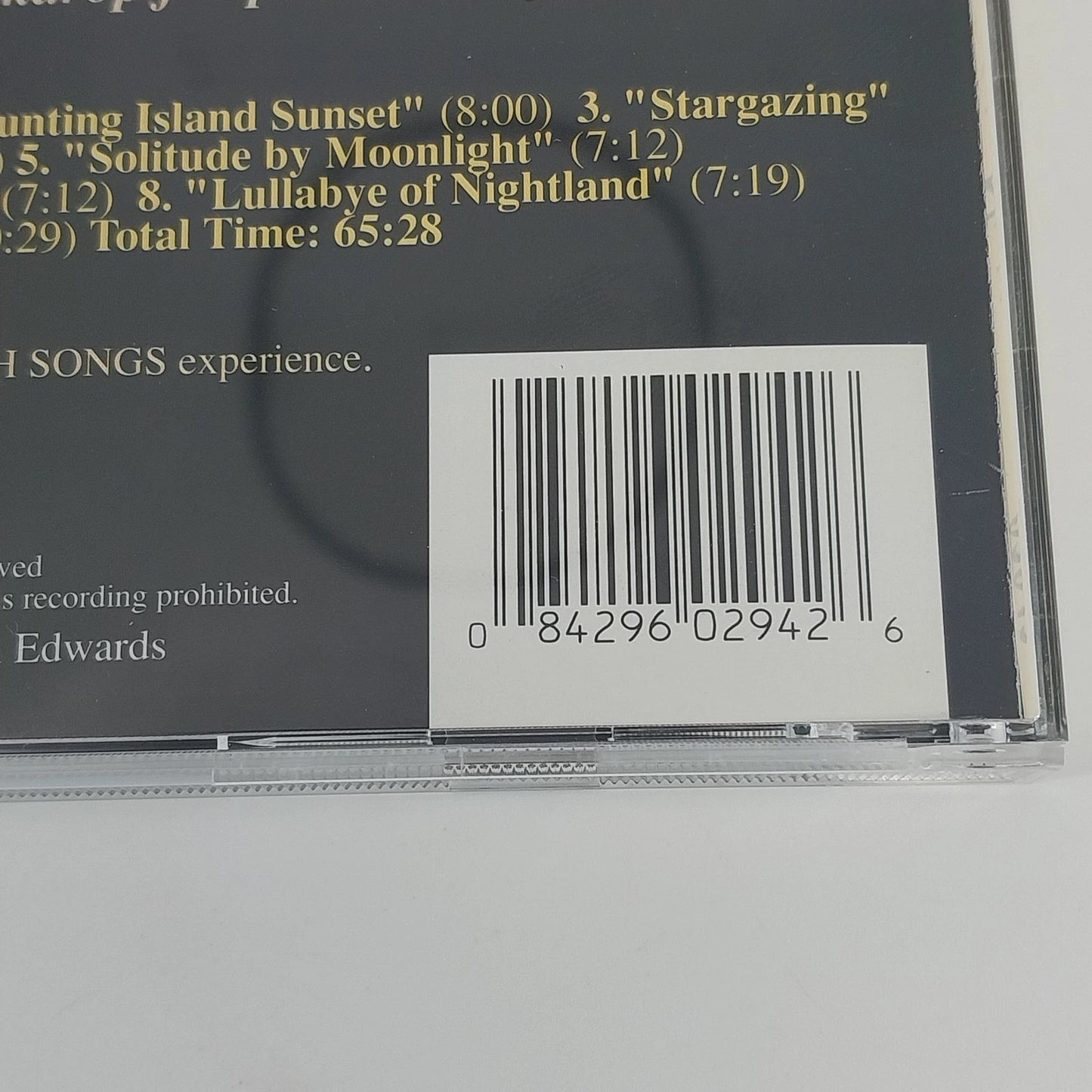 Songs of the Night Earth Songs CD 1995 Nature Sounds Ambient Relaxation Music