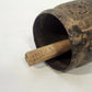 Rustic Metal Cow Bell Wooden Clapper Small Primitive Farmhouse 3" x 2" Vintage