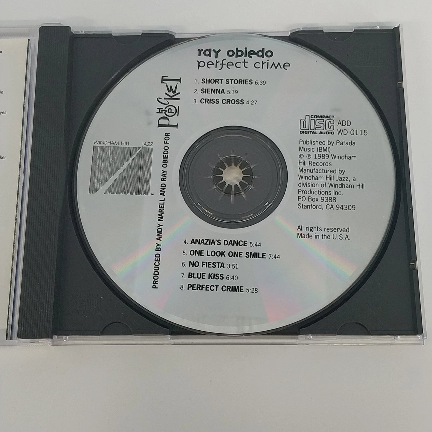 Ray Obiedo Perfect Crime CD 1989 Windham Hill Jazz Smooth Jazz Contemporary USA