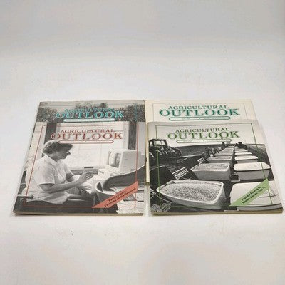 Lot Of 4 Agricultural Outlook Month Of January February March April 1990