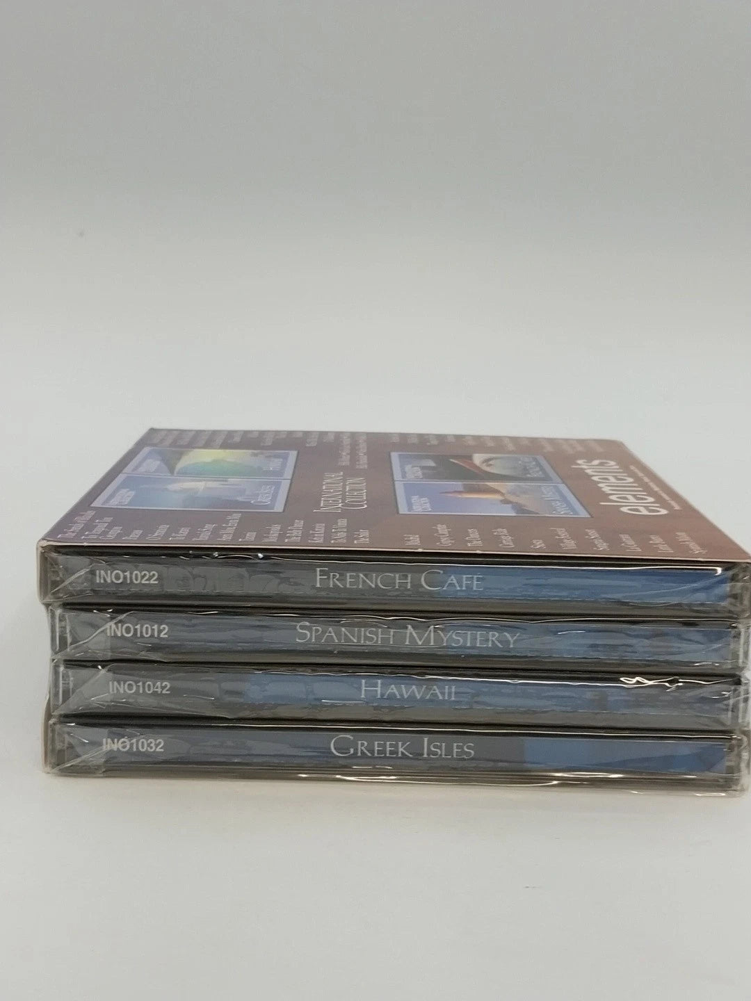 International Collection 4 CD Set Greek Isles Hawaii Spanish French Cafe Sealed