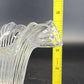 Ribbed Glass Lamp Shade Ruffled Rim Fitter 2.5" Vintage Holophane Style