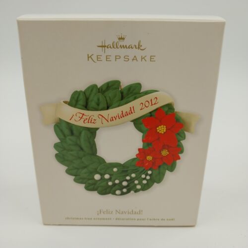 Hallmark Keepsake Christmas Ornament 2012 FELIZ NAVIDAD Wreath by Terri Steiger