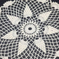 White Crochet Pineapple Design Doily Vintage 12-Inch Round Linen Pad