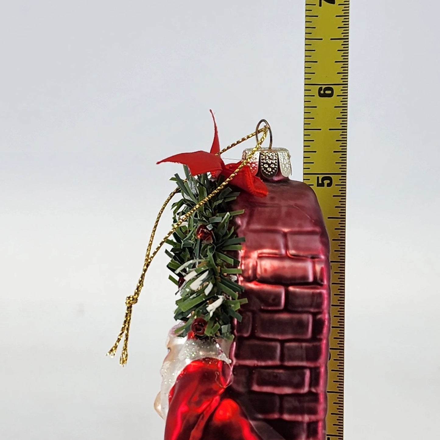 Christopher Radko Santa Puppy Mercury Glass Ornament 5" Christmas Poland Vintage