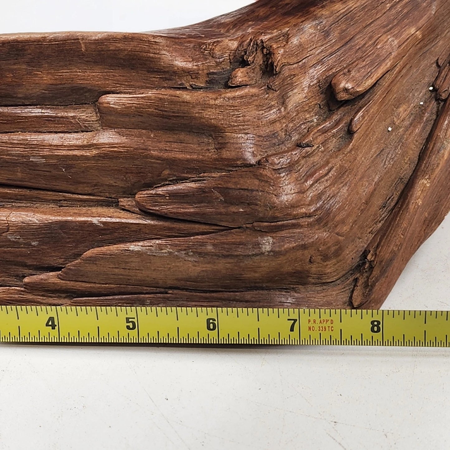 Decorative Driftwood Art Sculpture 21"x3" Natural Twisted Brown Wood Home Decor