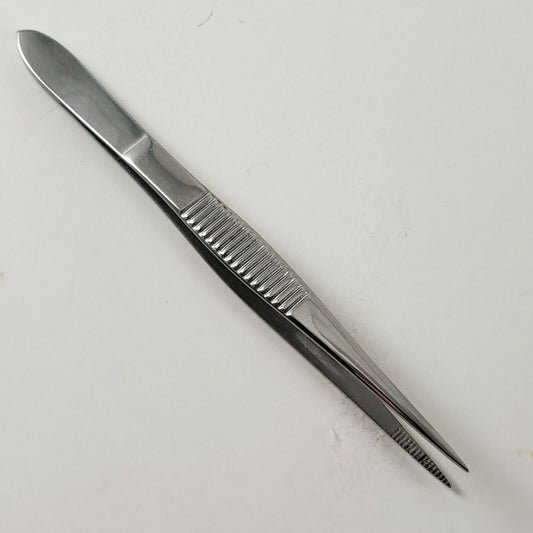 6 Deluxe Stainless Steel 3½" Tweezers w/ Pointed End First Aid Only