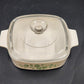 Corelle Callaway Ivy A-1-B11 Corning 1 Liter Casserole Dish & Lid 7" sq x 2"