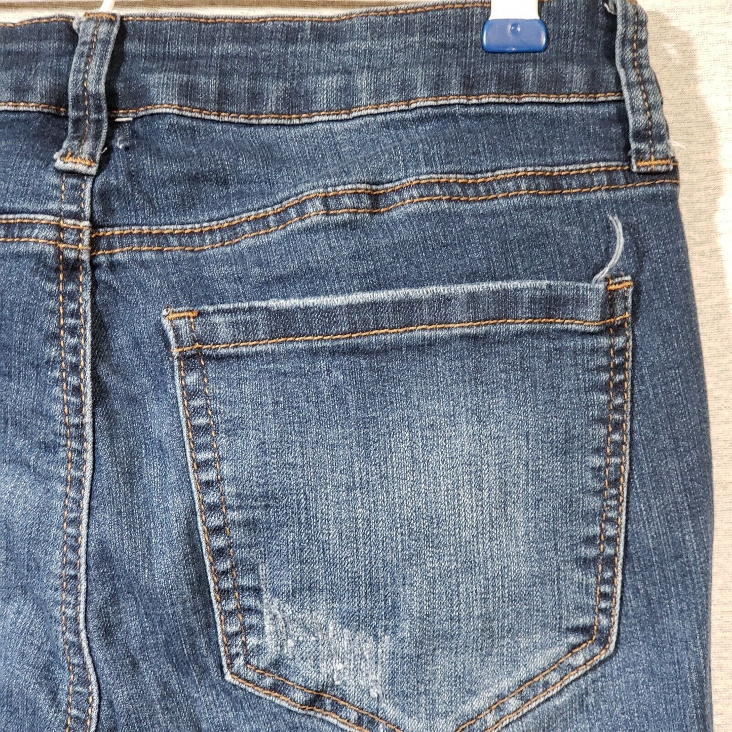 Mudd Skinny Stretch Dark Wash Distressed Jeans Womens Size 5