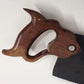 Flooring Floorboard Saw 18.25" Double Edge Blade Carved Wood Handle Vintage